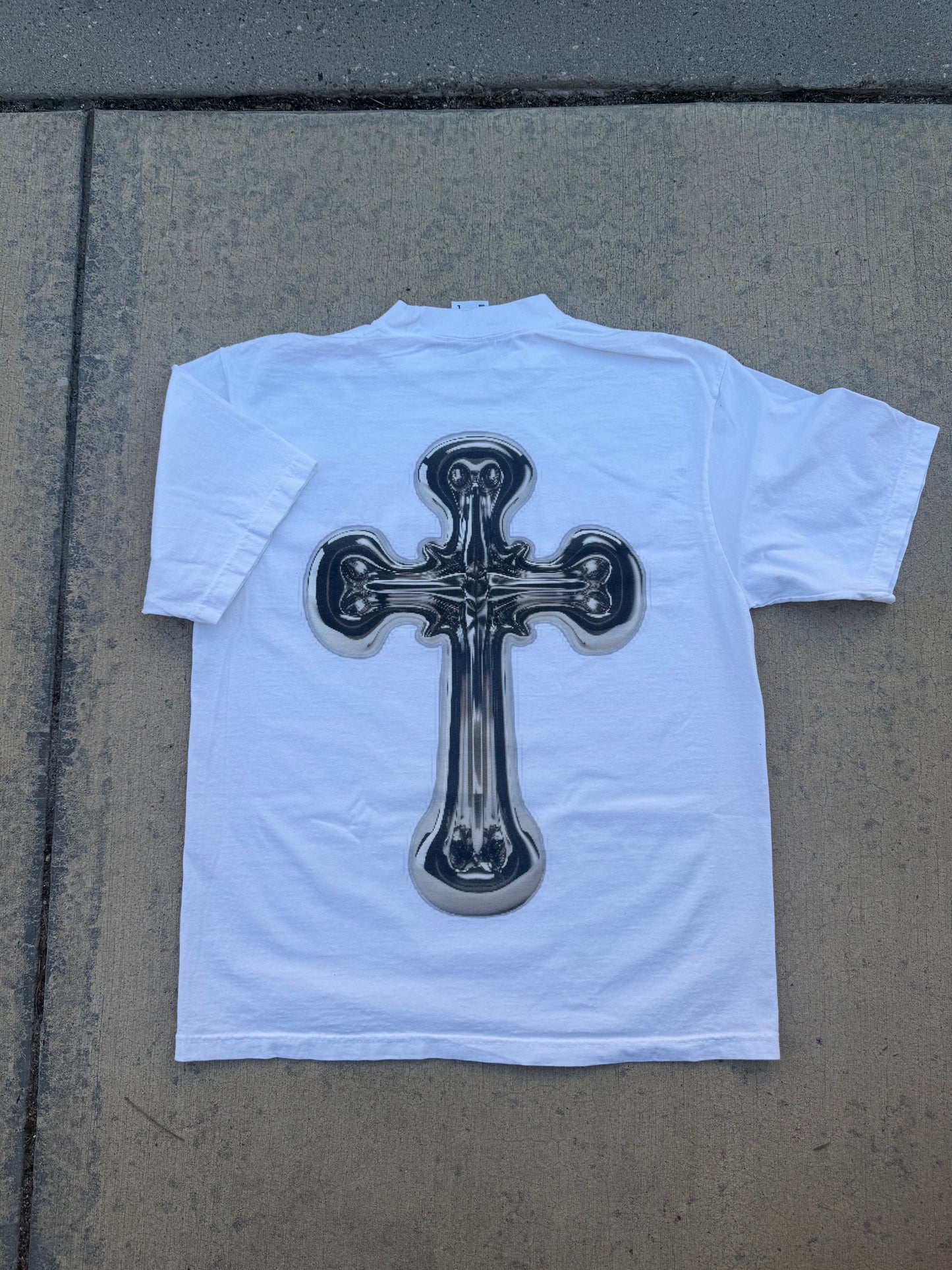 Chrome Cross Tee